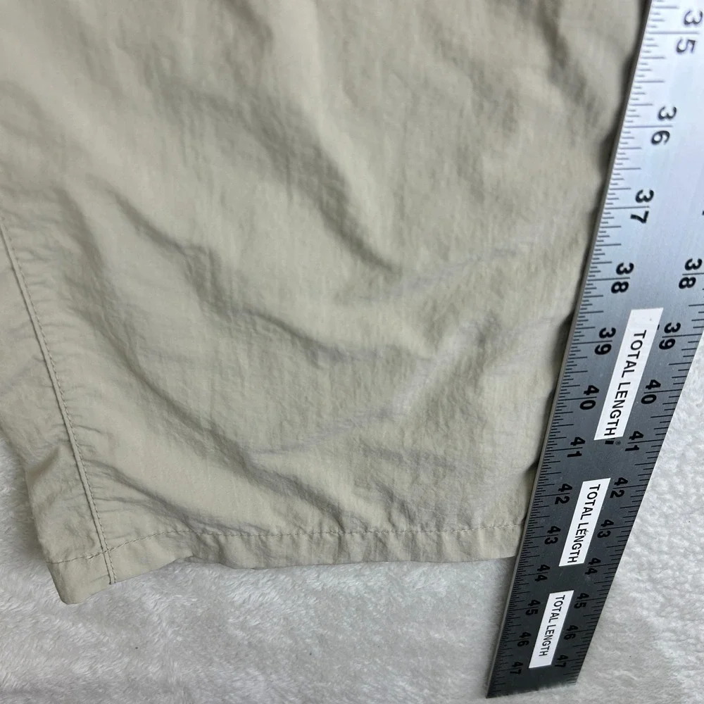 Columbia PFG Convertible Cargo Pants Mens L Beige Straight Flat Front Mid Rise